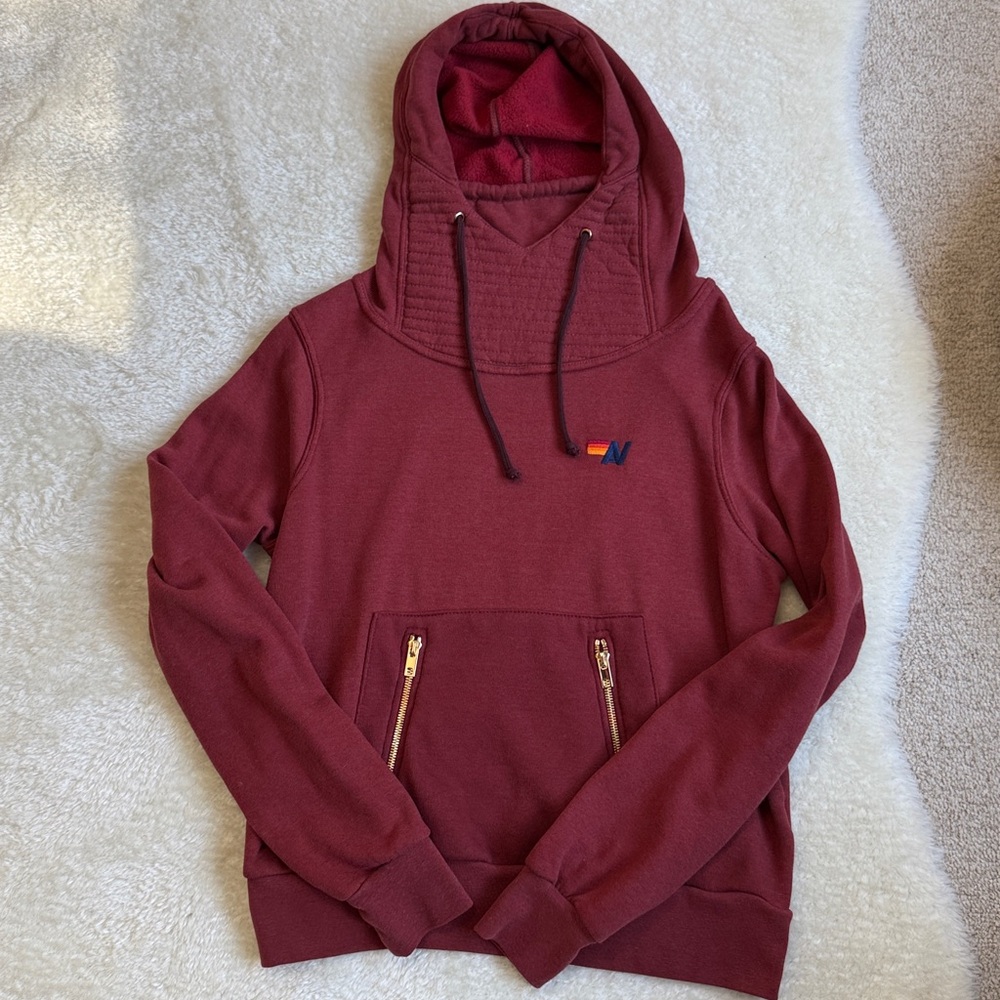 Aviator Nation Ninja Hoodie Red Size XS